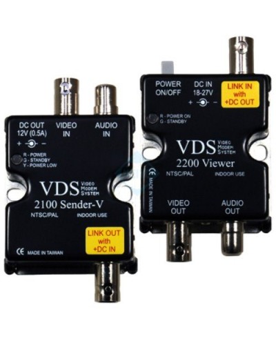 VDS 2100/2200. Удлинитель видео-, аудиосигнала, напряжения питания по коаксиальному кабелю. SC&T в Курске