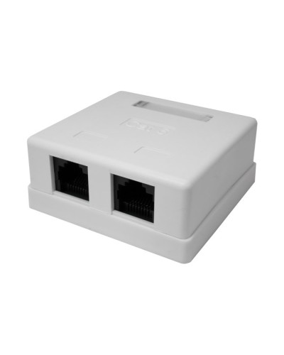Розетка настенная RJ-45, 8P8C, Cat.6, 2 порта UTP (10-0310): Компьютерная розетка в Курске