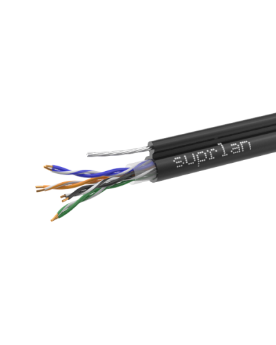 UTP Cat.5e 4x2x0,51 Cu PE Outdoor T-FG8 (трос) Premium (01-0308-1). Кабель «витая пара» (LAN) для структурированных систем связи. SUPRLAN в Курске