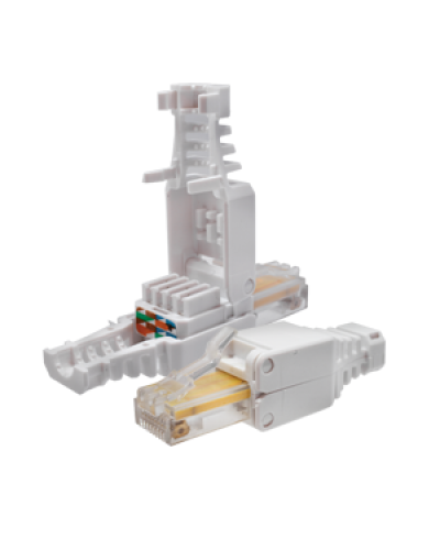 Коннектор 8P8C U/UTP Cat.5e (RJ-45) безинструментальный (10-0218). Разъем RJ-45. SUPRLAN в Курске
