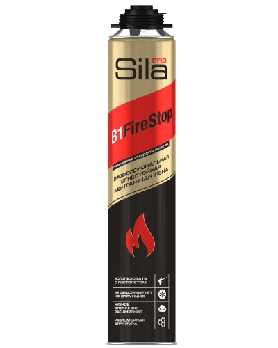 Пена огнестойкая Sila Pro B1 Firestop, 750 мл: Пена монтажная профессиональная в Курске