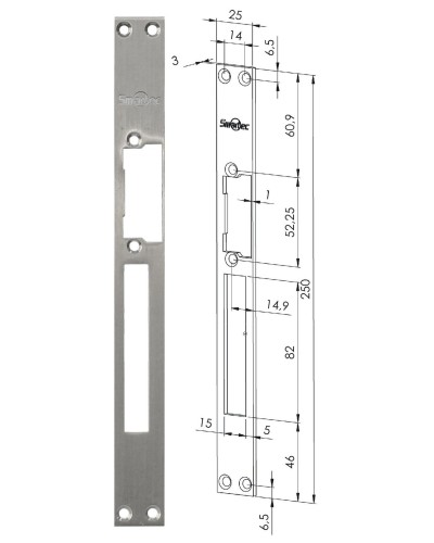 ST-SL502SP. Запорная планка длинная. Smartec в Курске
