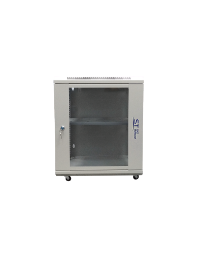 ST-NC12U600 (серый) С ПОЛКОЙ. Шкаф телекоммуникационный 19 настенный 12U. Space Technology в Курске