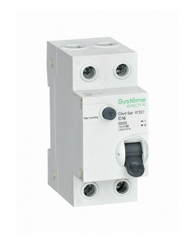 City9 Set 1P+N С 16А 4.5kA 10мА A 230В (C9D51616). Автоматический выключатель дифференциального тока. Systeme Electric в Курске