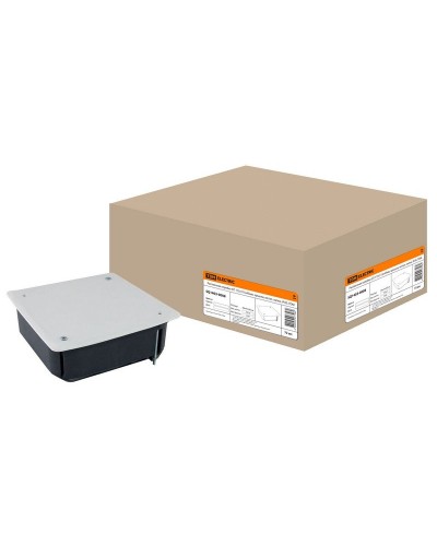 Распаячная коробка СП 115х115х45мм, крышка, метал. лапки, IP20, TDM (SQ1403-0008). Распаячная коробка СП. TDM ЕLECTRIC в Курске