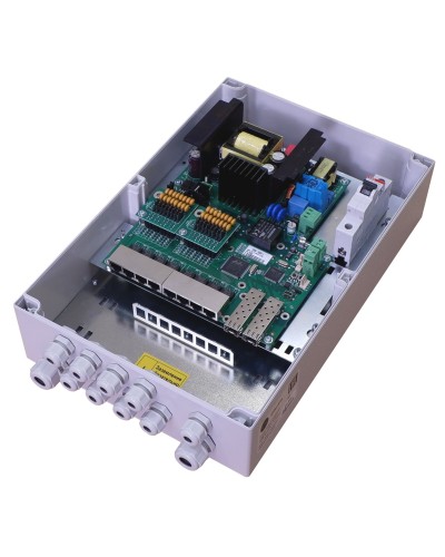TFortis PSW-2G8F+. Коммутатор для подключения 8 камер. TFortis в Курске