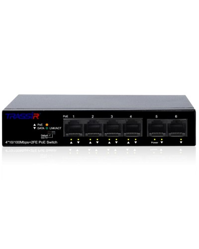 TR-NS1106-60-4POE. Коммутатор с PoE. Trassir в Курске