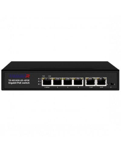 TR-NS1406-65-4POE. Коммутатор с PoE. Trassir в Курске