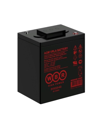 WBR EVX225-6G. Аккумулятор герметичный свинцово-кислотный. WBR в Курске