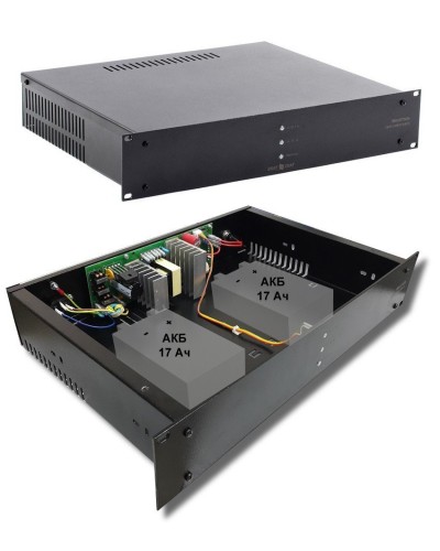 СКАТ-1200У RACK (СКАТ ИБП-12/7-2x17-RACK) (2141). Источник вторичного электропитания резервированный. Бастион в Курске