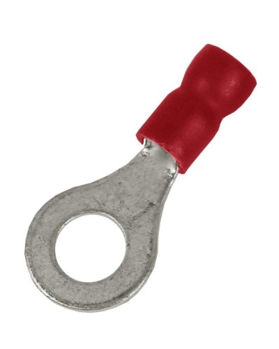 Наконечник НКИ 0,25-1,5 М10 (D10,5мм) с отверстием под винт (100 шт) (2A10P-EE-PVC). Наконечник с отверстием под винт и изолированным фланцем ПВХ. ДКС в Курске