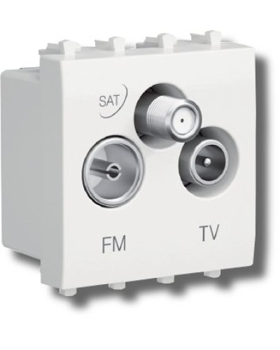 Розетка TV-FM-SAT Avanti 1 модуль черный квадрат (4402532): Розетка TV-FM-SAT в Курске