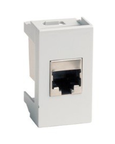 Розетка RJ-45 Viva 1 модуль серая (45138): Розетка компьютерная с одним разъёмом в Курске