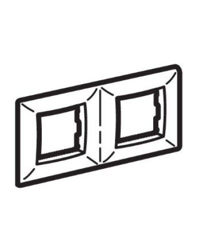 Рамка на 2+2 модуля (двухместная), слоновая кость (75012O): Рамка двухместная, Brava в Курске