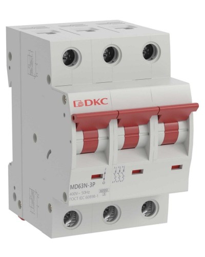 YON max MD63N 3P 32А 6кА C (MD63N-3PC32). Автоматический выключатель. ДКС в Курске