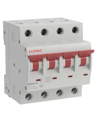 YON max MD63N 4P 16А 6кА C (MD63N-4PC16). Автоматический выключатель. ДКС в Курске