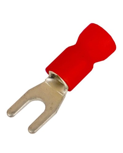 Наконечник вилочный НВИ 0,25-1,5 М6 (D6,4мм) (100 шт) (2A16P-EE-PVC). Наконечник вилочный с изолированным фланцем ПВХ. ДКС в Курске