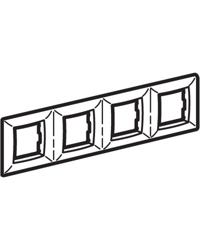 Рамка на 2+2+2+2 модуля (четырехместная), сл. кость (75014O): Рамка четырехместная, Brava в Курске
