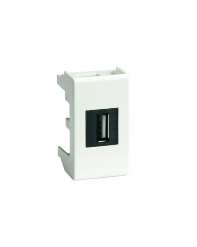 Розетка USB 2.0 Brava 1 модуль белая (76200B): Розетка USB в Курске