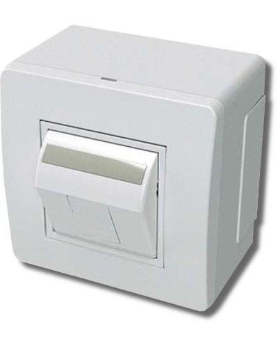 Коробка в сборе с 1 розеткой RJ45, кат.5е, белая (10665): Коробка в сборе в Курске