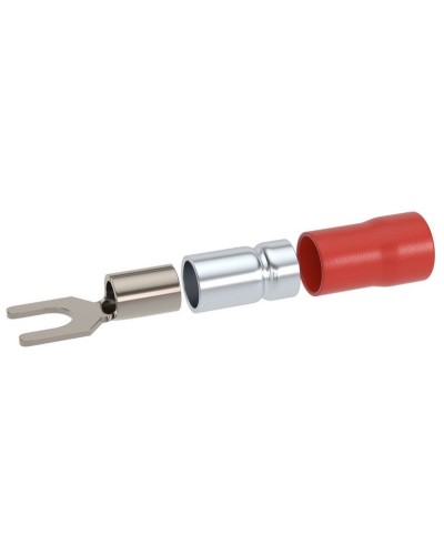Наконечник вилочный НВИ 0,25-1,5 М3,5 (D3,7мм) (100 шт) (2A135P-DS-PVC). Наконечник вилочный с изолированным фланцем ПВХ, двойная гильза. ДКС в Курске