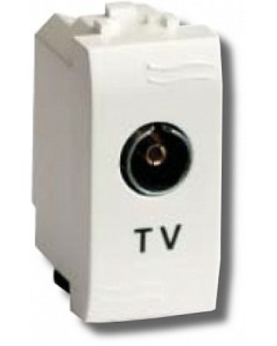 Розетка TV Brava универсальная 1 модуль слоновая кость (75721S): Розетка TV в Курске