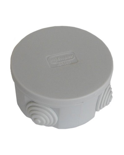 Коробка JBR080 D=80х40, 4 вых., IP44, белая (44005W-1). Коробка монтажная. Экопласт в Курске