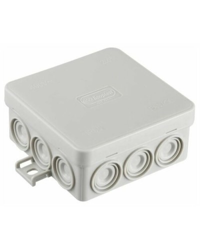 Коробка JBL085 85х85х38, 12 вых., 2P (0,15...4мм²) серая (43455HF-GR). Коробка монтажная, огнестойкая, без галогена. Экопласт в Курске