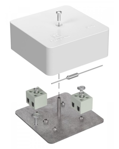 Коробка огнестойкая 75х75х30 (40-0450-FR1.5-4-П). Коробка огнестойкая для открытой установки. Промрукав в Курске