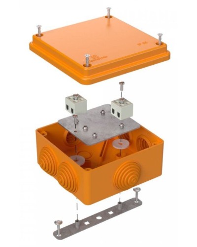 Коробка огнестойкая 100х100х50 (40-0300-FR1.5-4). Коробка огнестойкая для открытой установки. Промрукав в Курске