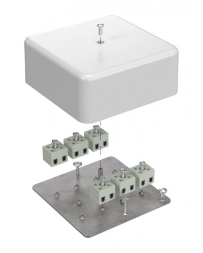 Коробка огнестойкая 103х103х45 (латунь) (40-0470-FR2.5-12-Е60). Коробка огнестойкая для открытой установки. Промрукав в Курске