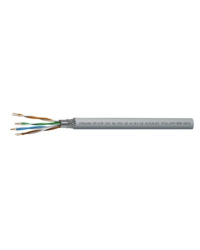 СПЕЦЛАН SF/UTP Cat 5e PVC LSнг(А)-LS 1х2х0,52. Кабель «витая пара» (LAN) для структурированных систем связи. Спецкабель в Курске
